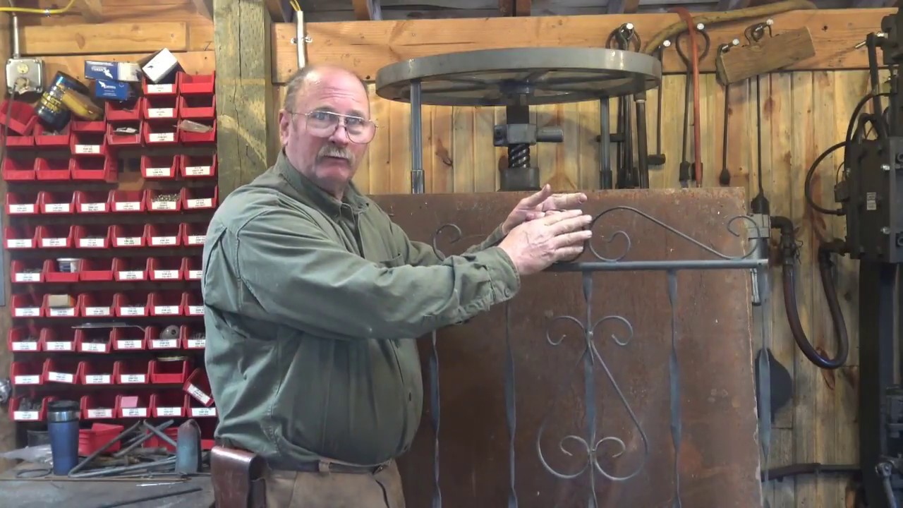 Full size layout for"wrought iron" window grill -window grill part 1