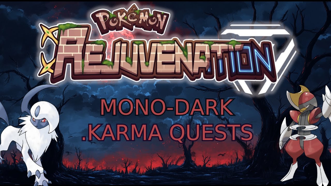 Pokemon Rejuvenation v13.5 - Mono-Dark, Full EVs - .Karma Side Quests