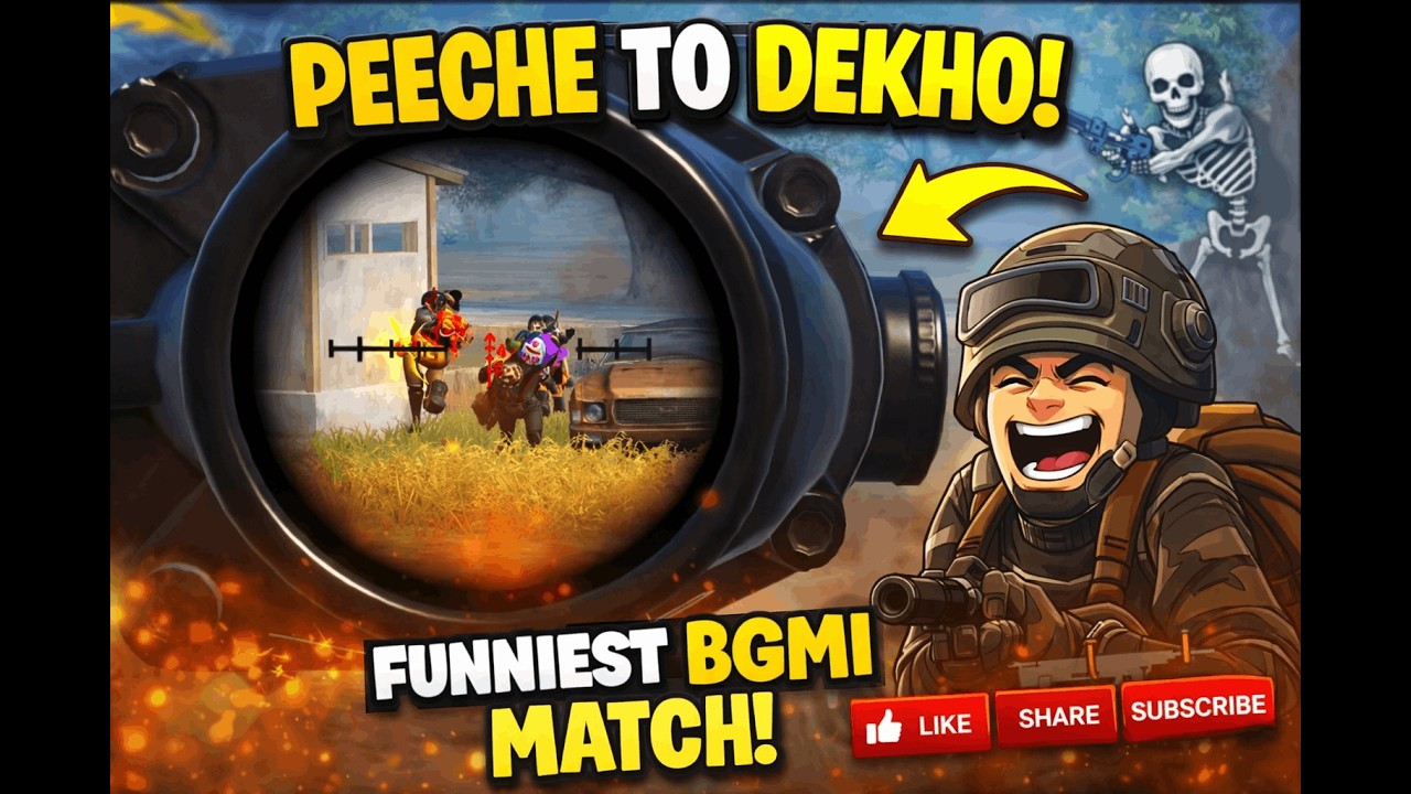 Peeche To Dekho! 🤣 Clutch Spray on Unaware Enemies | BGMI Funny Match