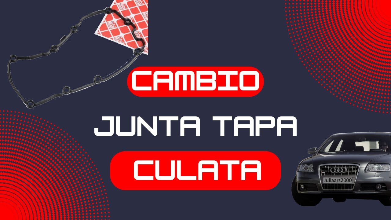 Cambio junta tapa culata Audi A6 C6 2.7 3.0 TDI Cylinder head cover gasket and injectors Left