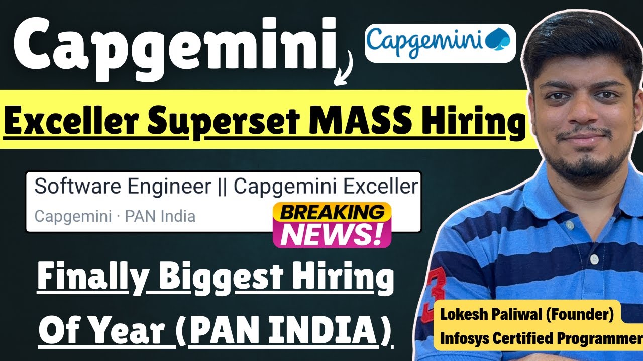 🔥Массовый набор персонала в Capgemini Exceller (принимаются выпускники всех вузов) | По всей Инди...