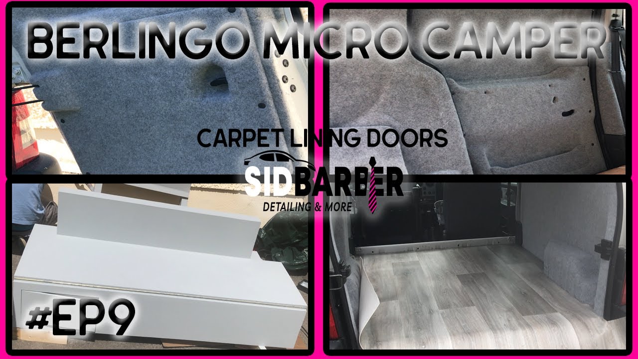 Citroen Berlingo [Carpet Lining Doors] and [Painting Furniture] Stealth Mini Micro Camper (06) #EP9