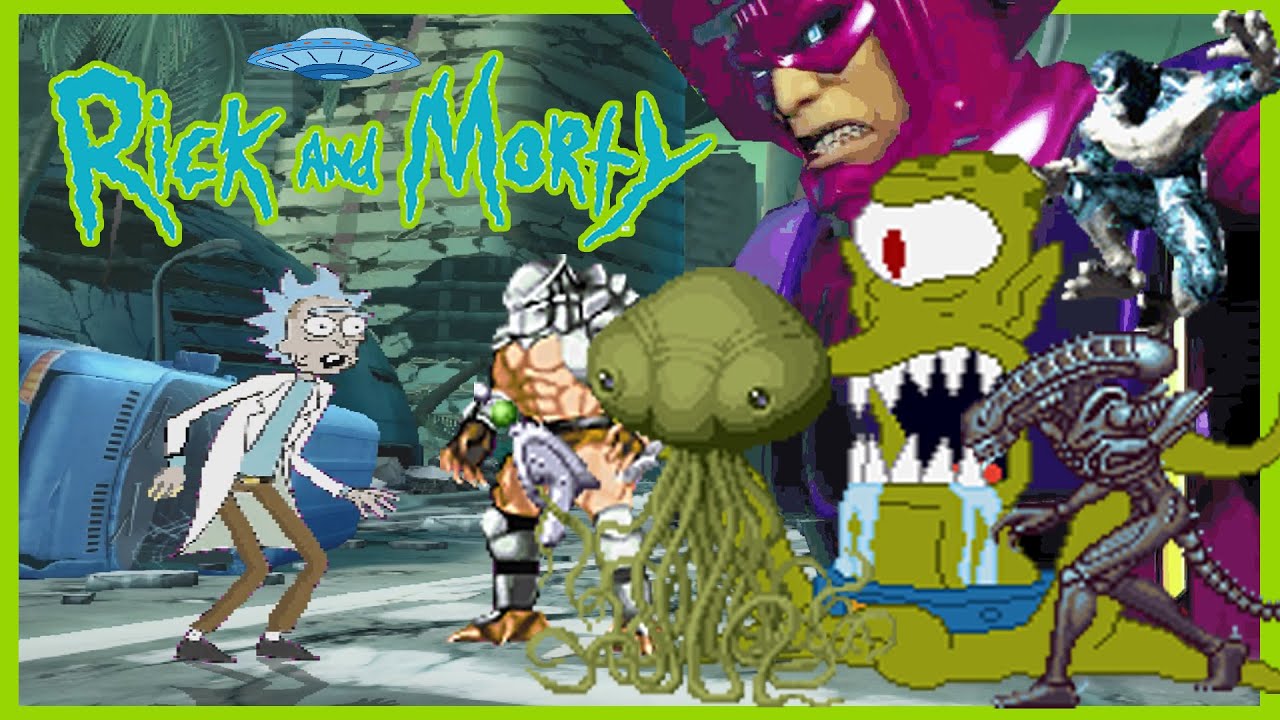 RICK SANCHEZ (Rick and Morty) vs ALIENS! [MUGEN]