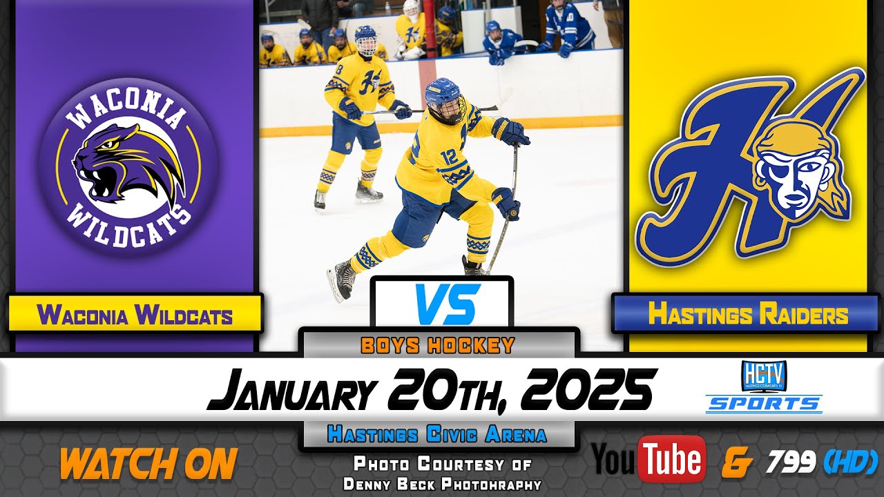 HCTV SPORTS: Hastings Boys Hockey vs Waconia Wildcats | 1.20.26