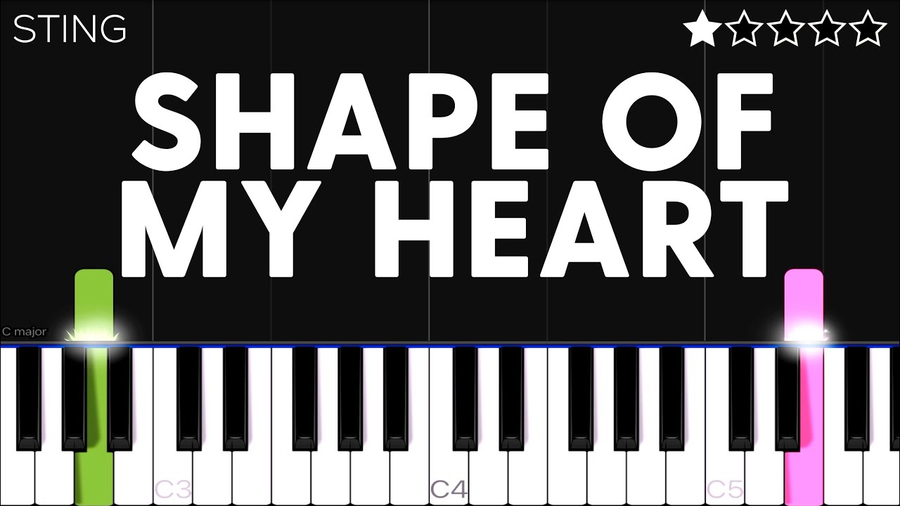 Sting - Shape Of My Heart | EASY Piano Tutorial