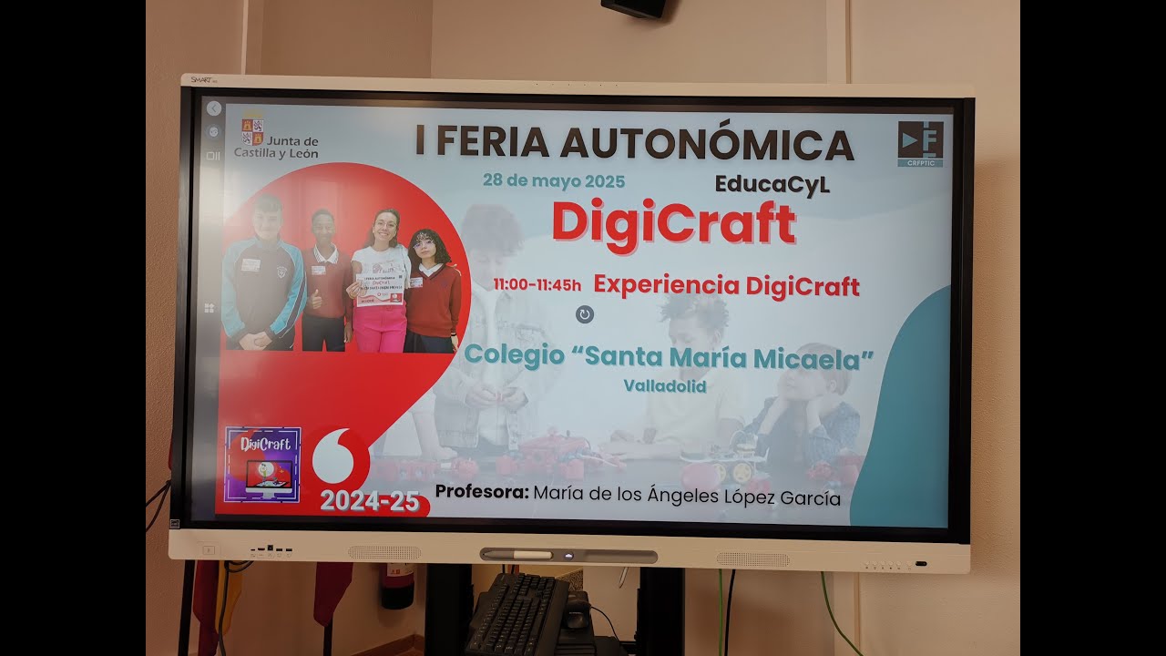 🎥 Presentaciónen la I Jornada Autonómica de DigiCraft 🎓💻