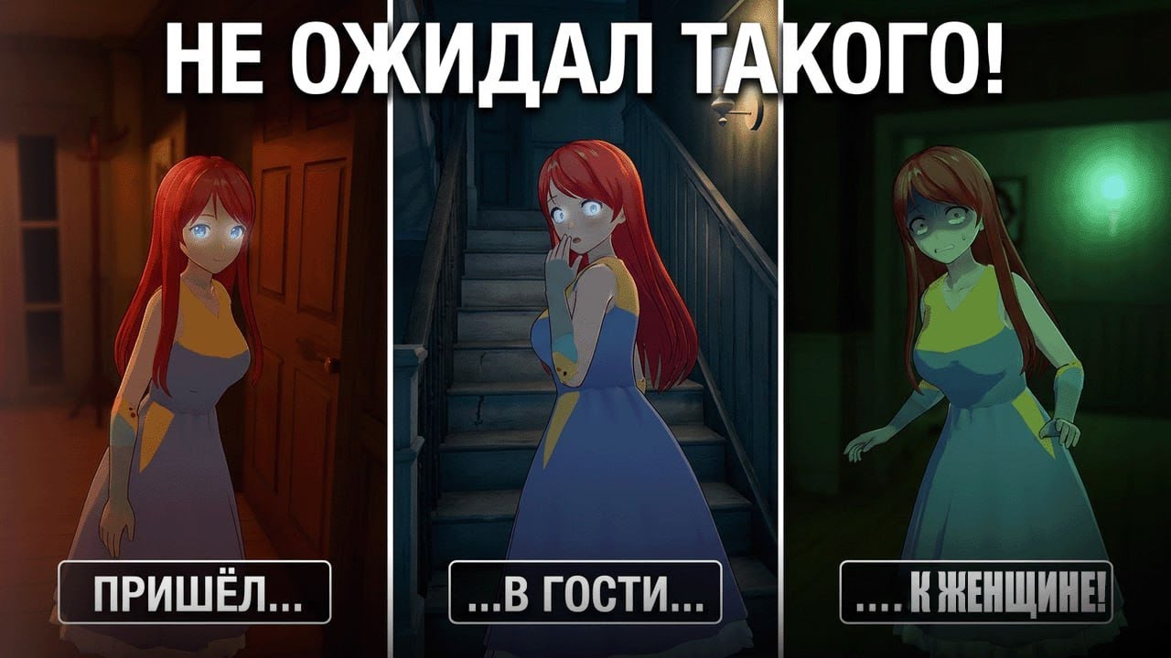 Пришёл к девушке в гости:)
