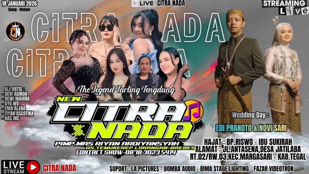 CITRA NADA LIVE DESA JATILABA (GG.ANTASENA) // KEC.MARGASARI - KAB.TEGAL // 18 JANUARI 2026