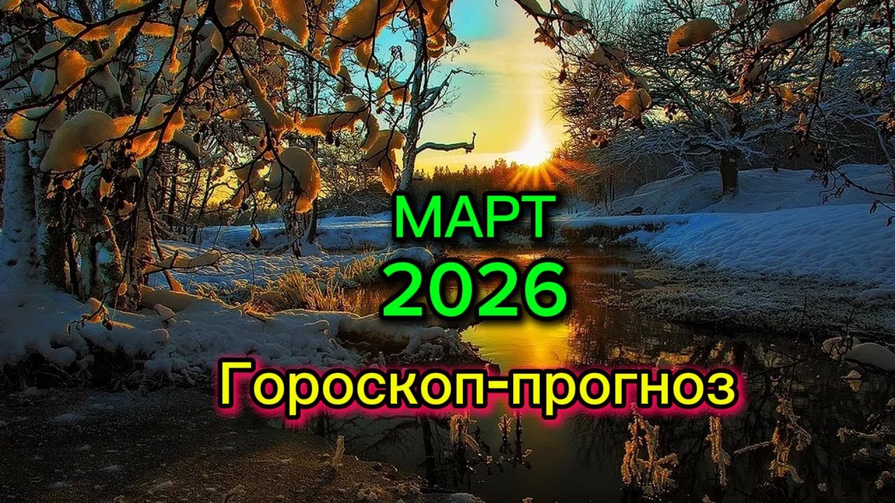 МАРТ 🌤️ 2026 года. Гороскоп-прогноз.