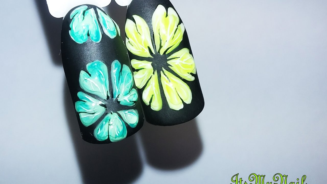 🍋Дизайн ногтей🍋Лайм🍋Лимон🍋Дизайн ногтей гель лаком🍋Nail design Shellac🍋