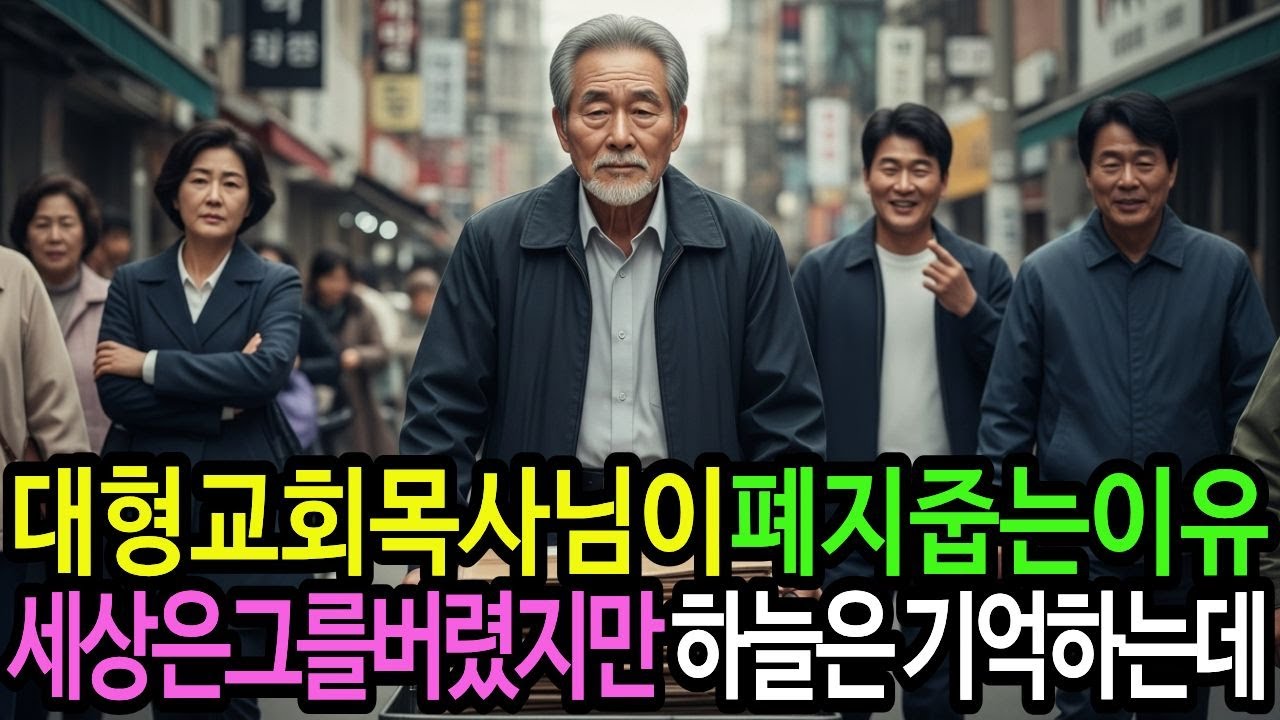 대형교회 목사님이 폐지줍는이유 세상은 그를 버렸지만 하늘은 기억하는데