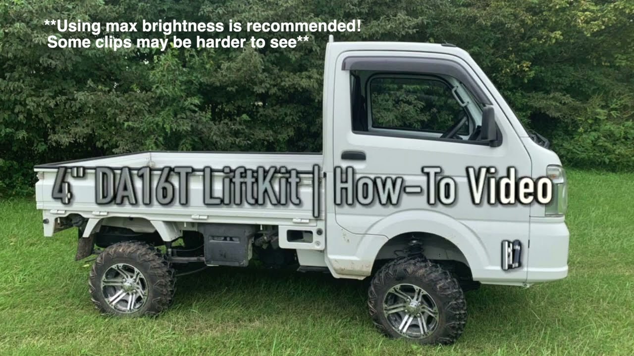 How to Install a 4  Lift Kit on a DA16T Suzuki Mini Truck   G & R Imports LLC, Part 2