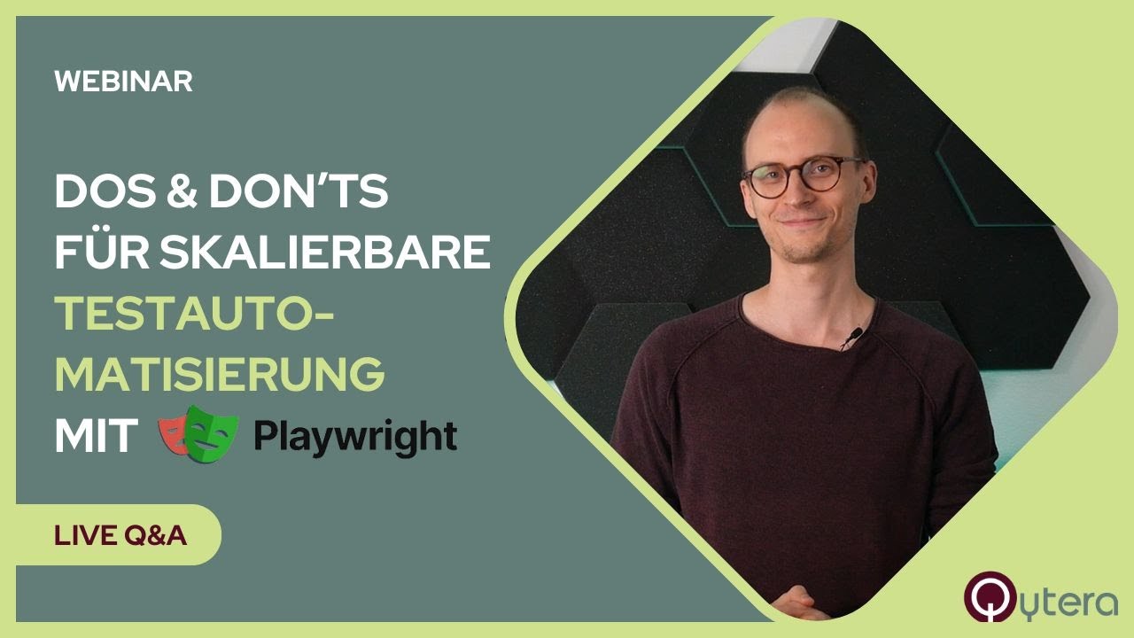 Playwright Testautomatisierung - Tipps, Best Practices [Webinar]