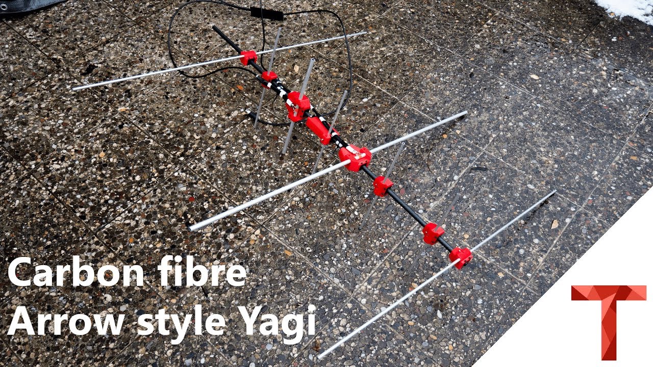 [EN subs]Carbon Arrow Yagi Antenne - leichte Dual Band Yagi für 20€ bauen
