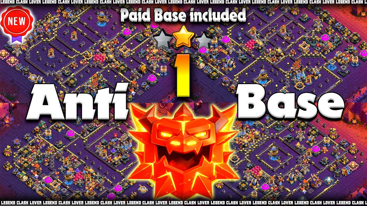 *NEW TH18 WAR* + *LEGEND* + *CWL BASE* LINKS 🔥 Best TH18 Anti 1 Star Defense | Clash of Clans Bases