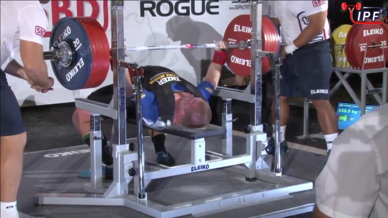 Charlie Connor (USA, -105kg) | 323.5kg Bench Press Open WR | 2016 IPF World's