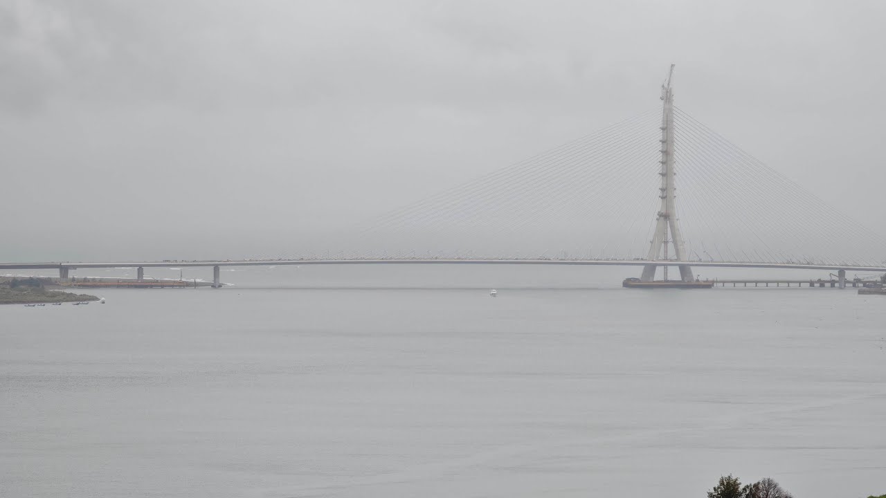 淡江大橋即時畫面02.01台灣最新地標！世界第一單塔斜張橋 The world's longest single-tower, asymmetric cable-stayed bridge