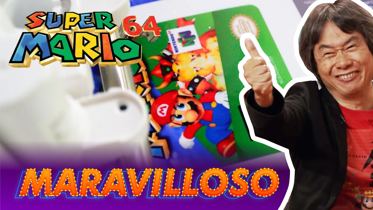 Como restaurar etiquetas de Nintendo 64: Super Mario 64