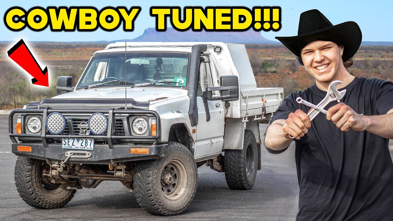 КОВБОЙ НАСТРАИВАЕТ МОЙ TURBO TD42 PATROL 4x4 + 3-ДЮЙМОВЫЙ ПРЯМОТОЧНЫЙ ВЫПУСК! | НАСКОЛЬКО ОН БЫСТ...