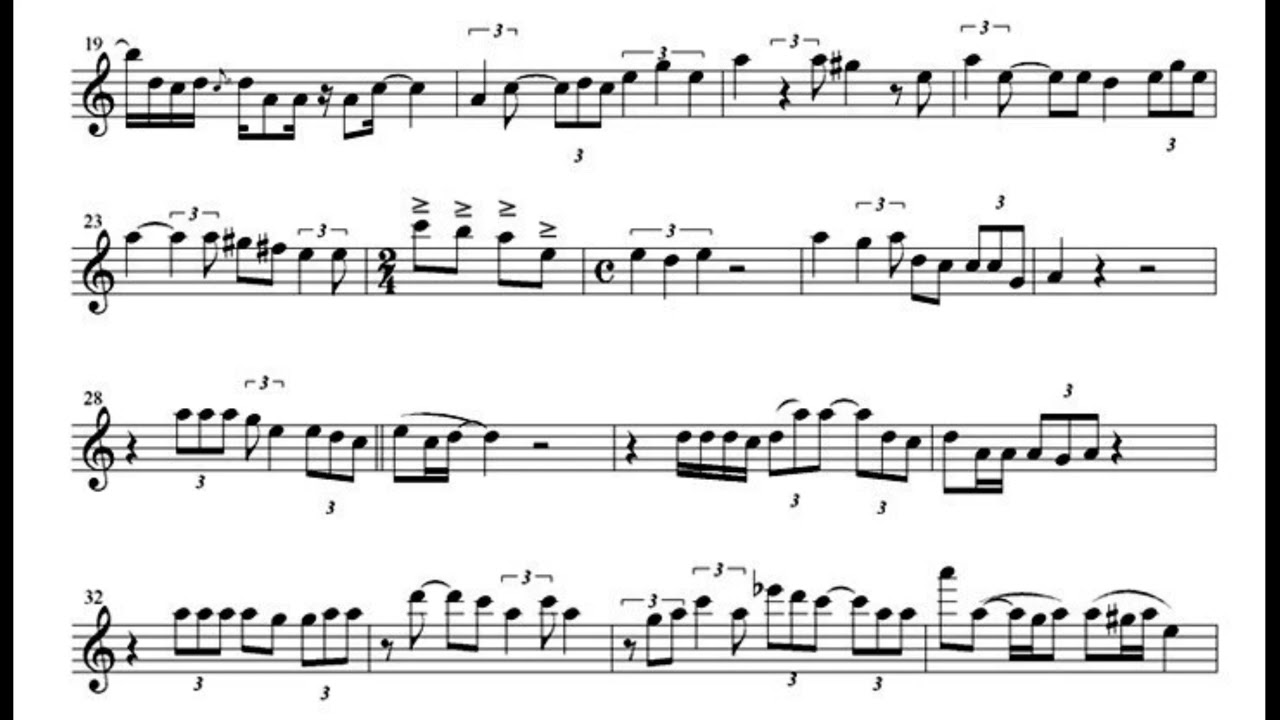 Sam Brown - Stop (Sax Alto Sheet Music)