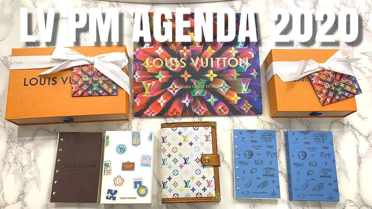 Louis Vuitton PM Agenda 2020 Refill Review & Planner Setup, LV MM Comparison & Insert Evolution