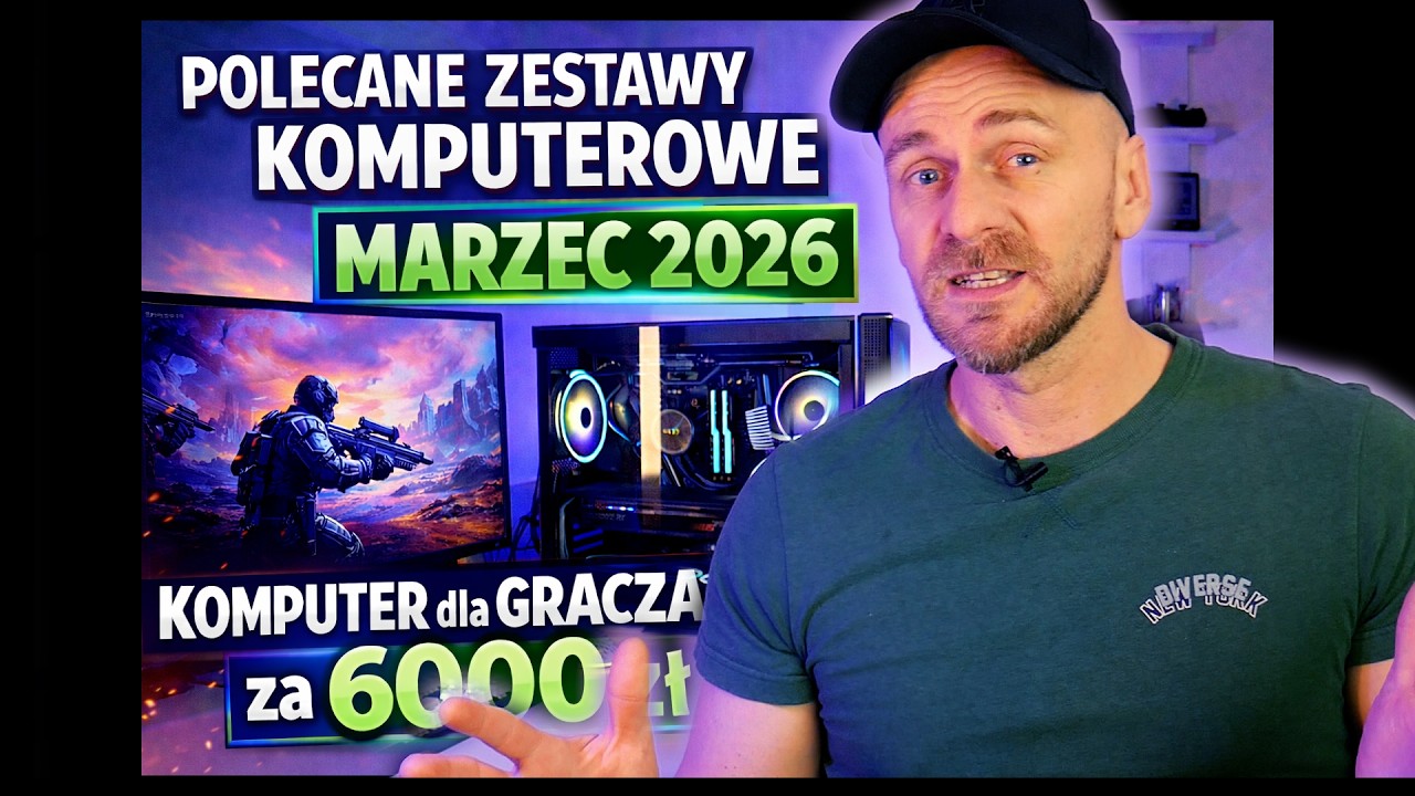 Komputer do GIER za 6000 zł | POLECANE ZESTAWY KOMPUTEROWE Marzec 2026