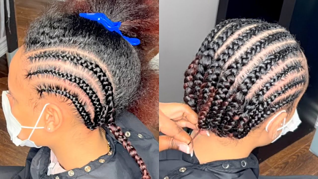 Flat All Back Cornrows | Neat and Simple Cornrows | Protective Style | Tutorial