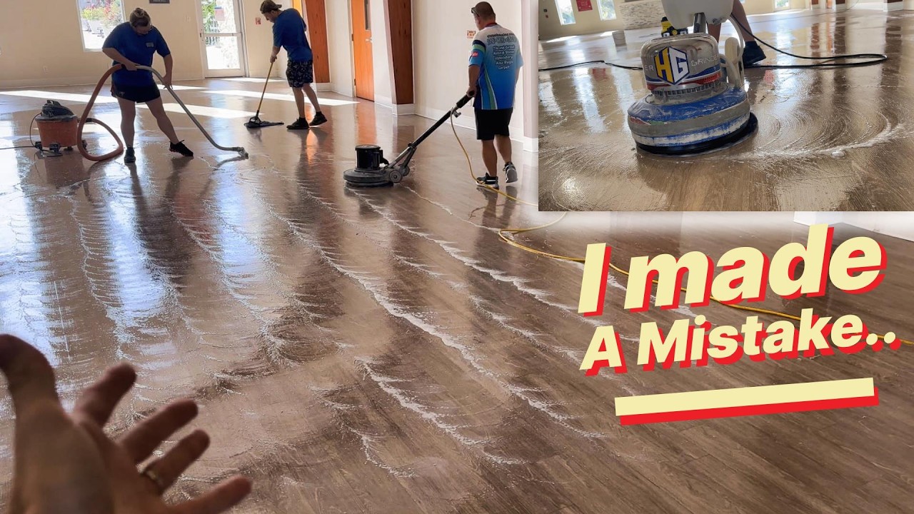 6000 SQFT Strip And Wax Turns Into A Nightmare! Satisfying floor cleaning!