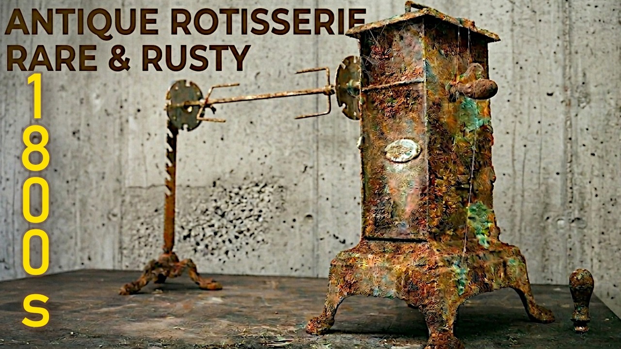 18th Century Antique Roasting Jack Restoration