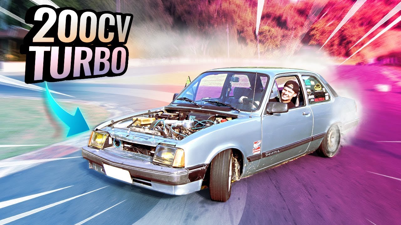 DRIFT DE CHEVETTE COM KIT TURBO DE R$ 3 MIL