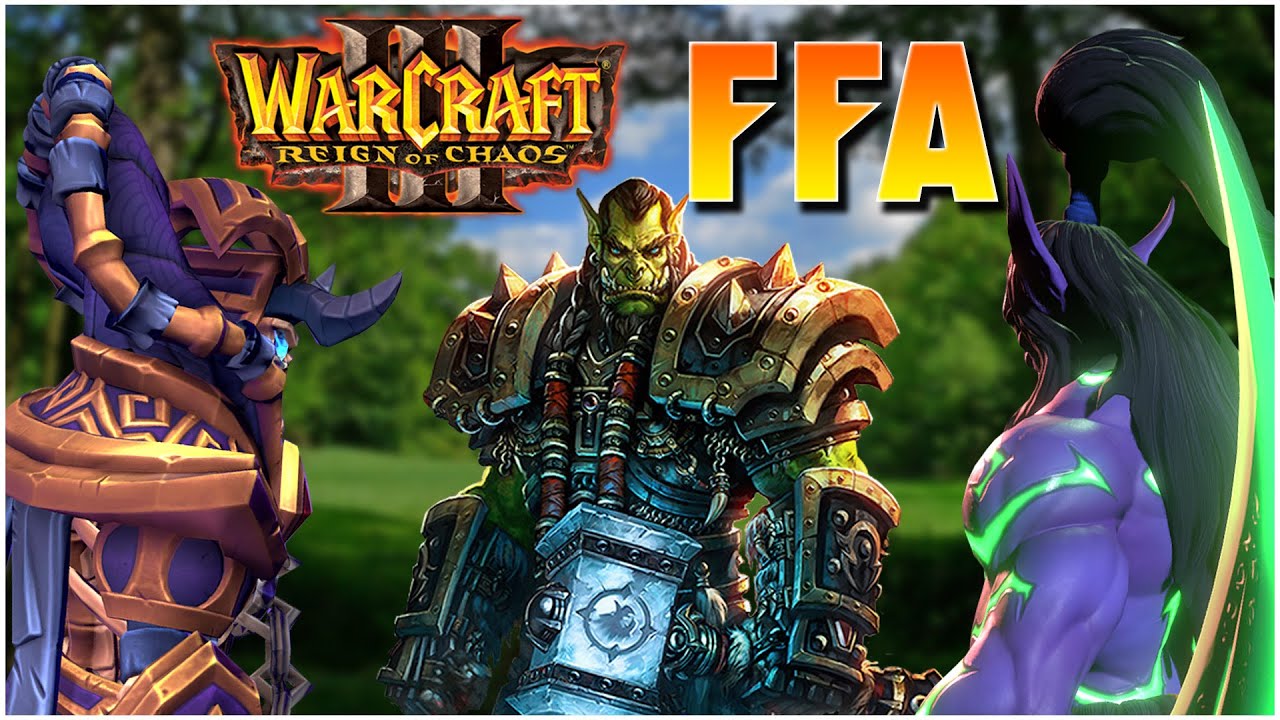 Reign Of Chaos FFA! | WC3 | Grubby