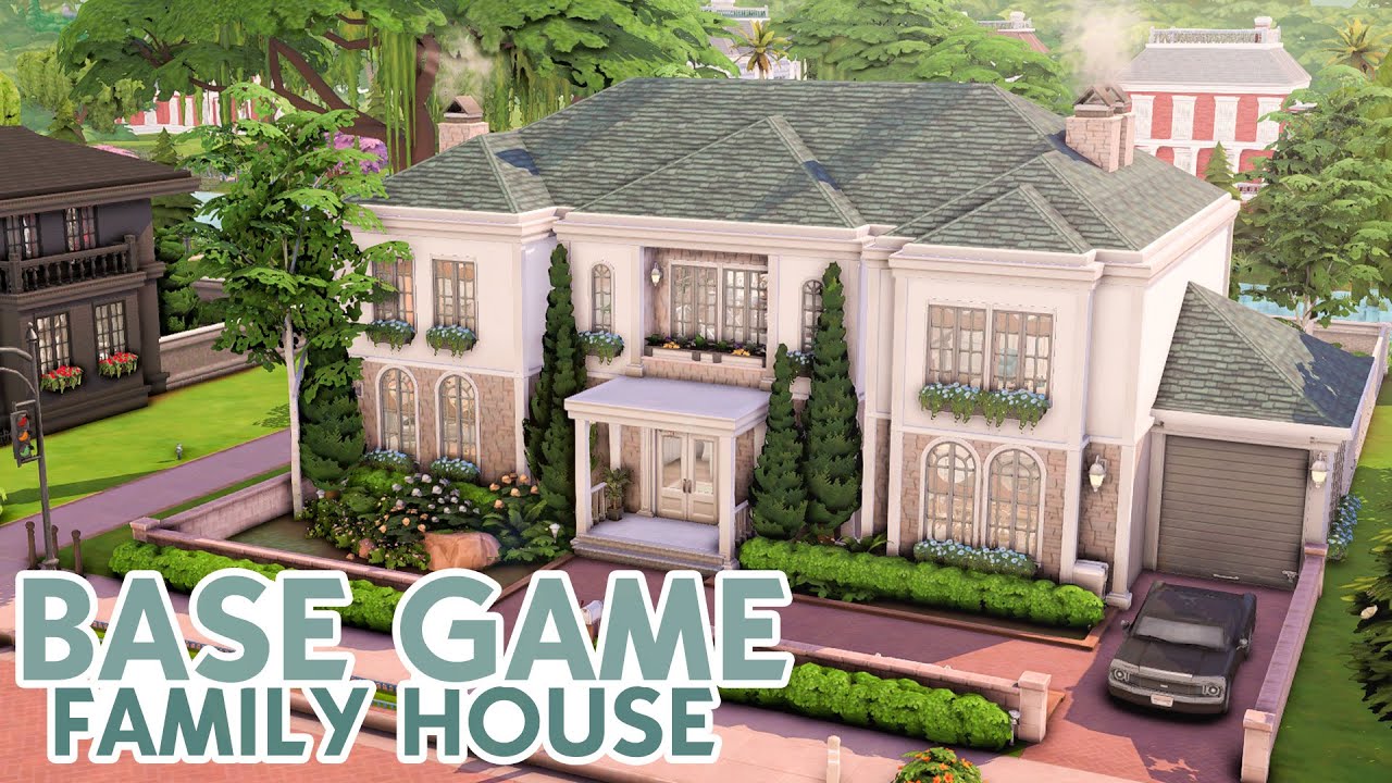 Базовый игровой дом на 8 симов | Без CC | The Sims 4 Скоростная сборка