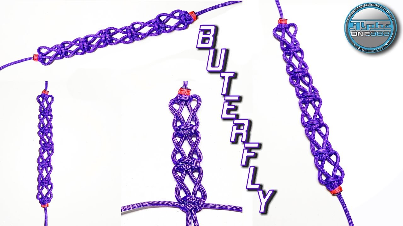 DIY Paracord Bracelet Butterfly knot How to make Paracord Bracelet Tutorial World of Paracord