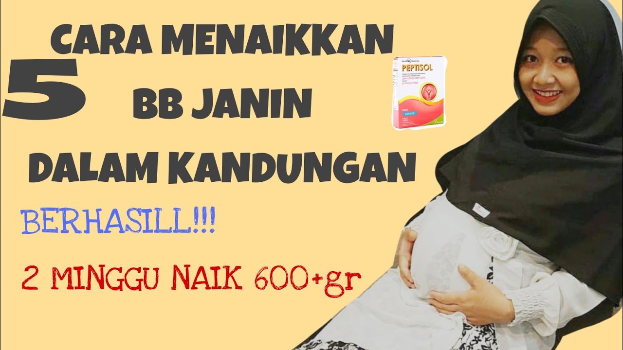 CARA MENAMBAH BERAT BADAN JANIN DALAM KANDUNGAN