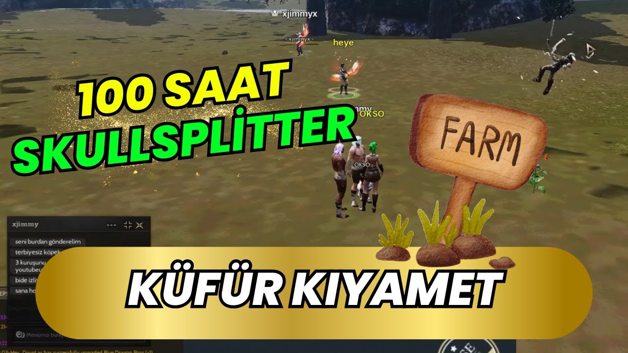 SKULLSPLİTTER 100 SAAT FARM RİSE ONLİNE