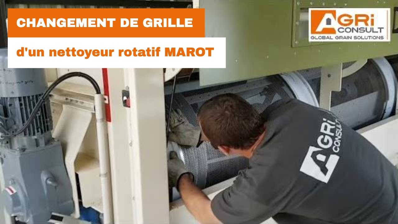 Changement de grille d'un nettoyeur rotatif MAROT