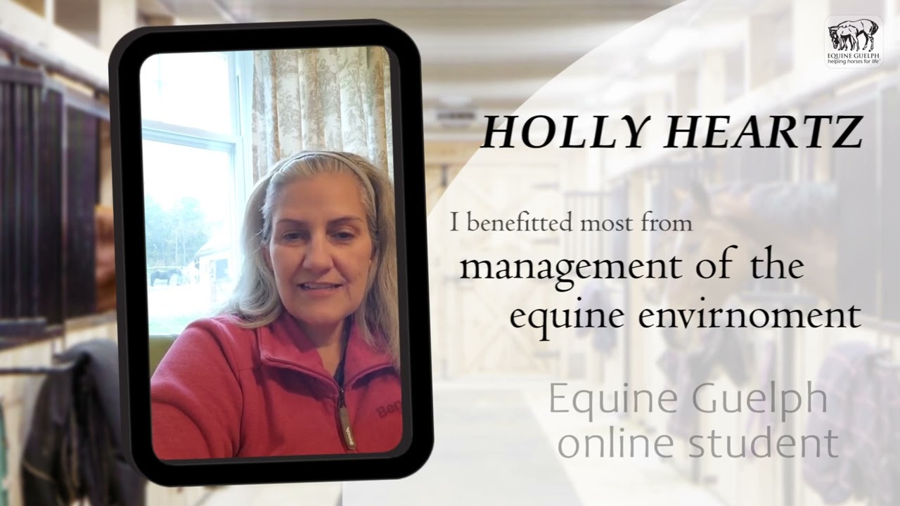12 week stable management - Online Course graduate Holly Heartz
