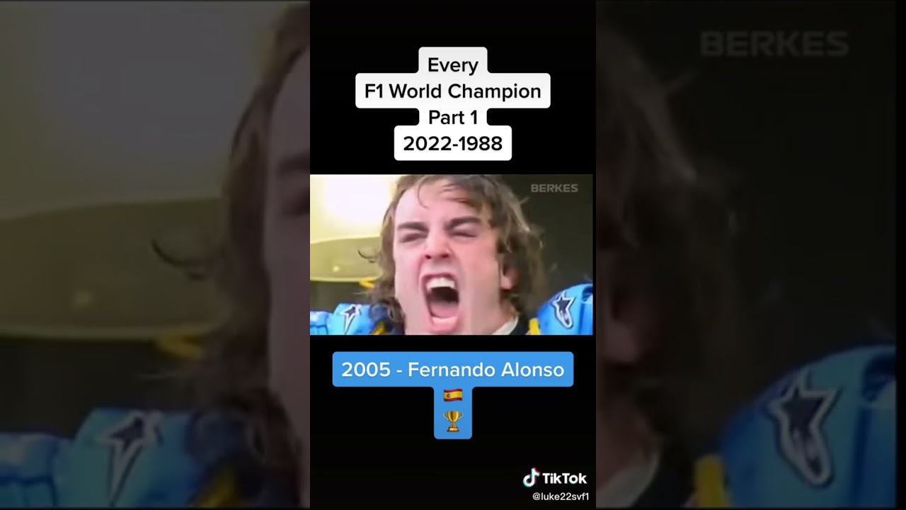 Every F1 World Champion Part 1 2022-1988