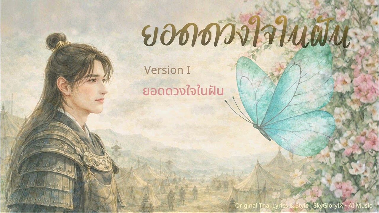 ยอดดวงใจในฝัน version I [Lyrics Video] | Original Thai Lyrics & Style : @SkyGloryIX  | AI Music