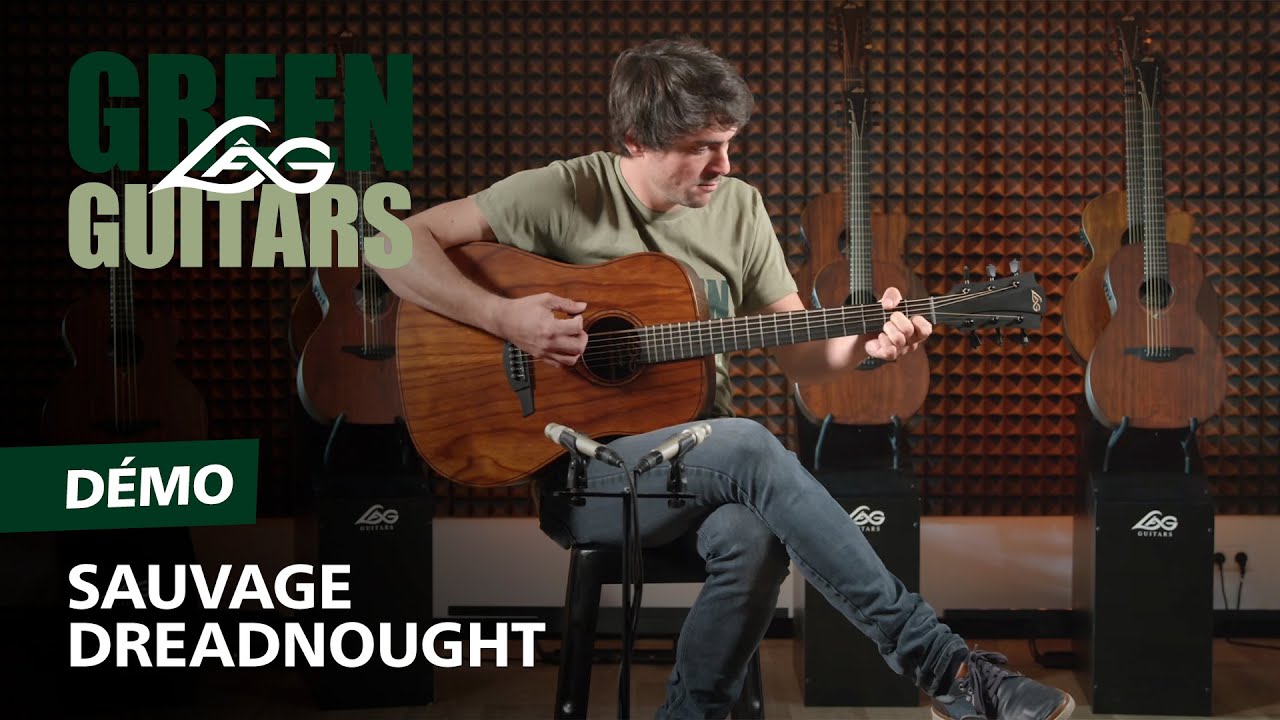 L&acirc;g Green Guitars Sauvage Dreadnought