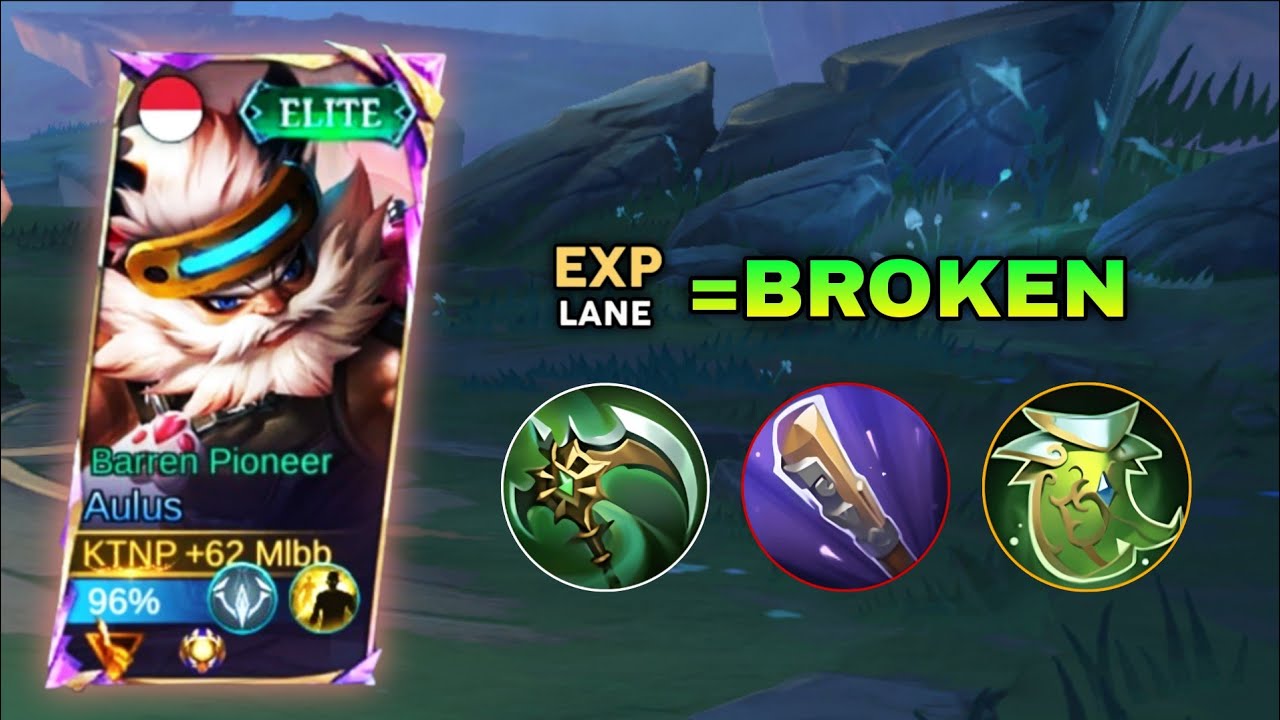 AULUS USERS, YOU MUST TRY THIS BROKEN BUILD AULUS FOR EXP LANE!!! (100% BROKEN) ~ MLBB