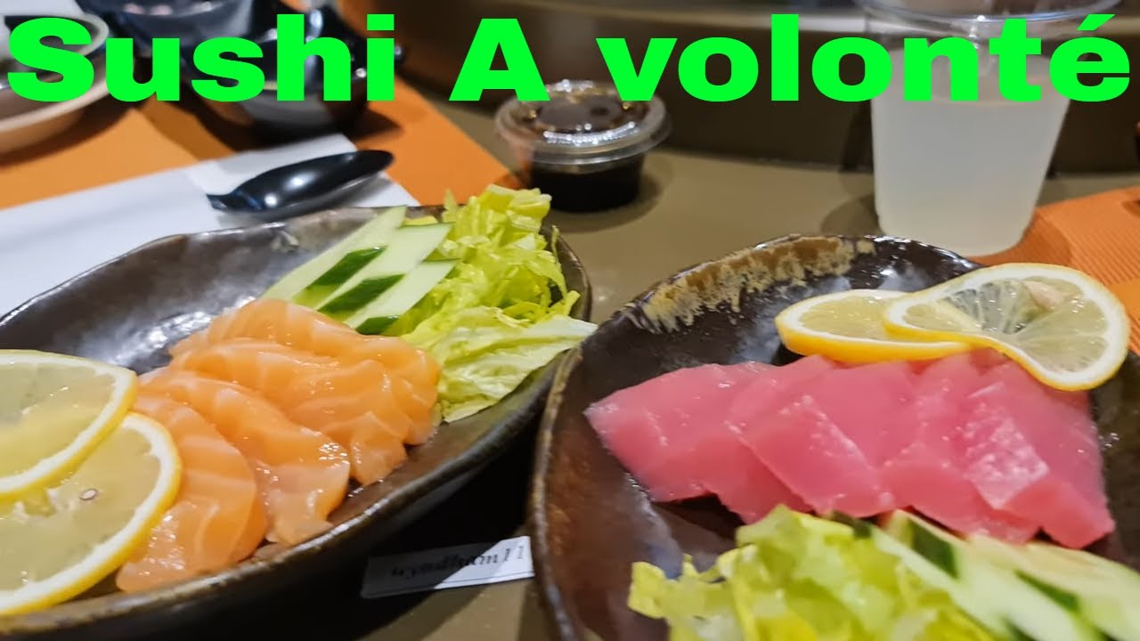Sushi à Volonté 99 aed Dubai , 25 euros