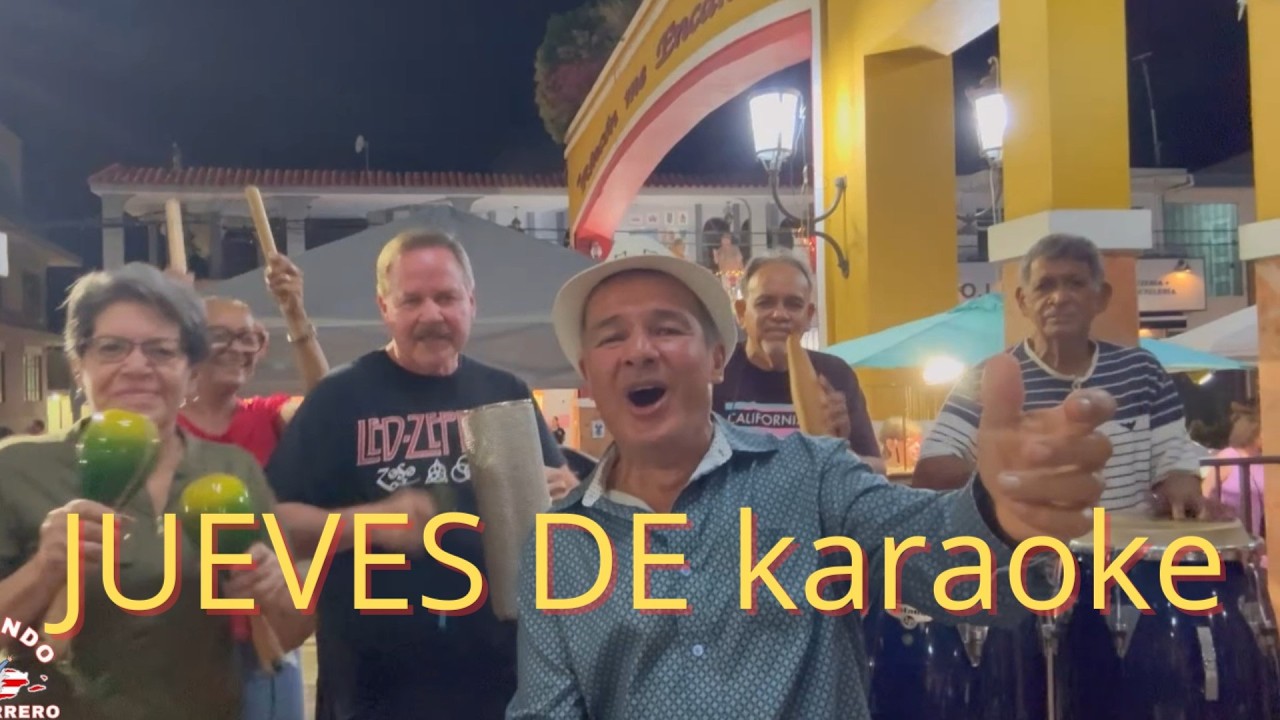 Jueves de Karaoke en Rincón P  🎤 🇵 🇷 Música , Baile  y Plaza Artesanal Llena de Turistas
