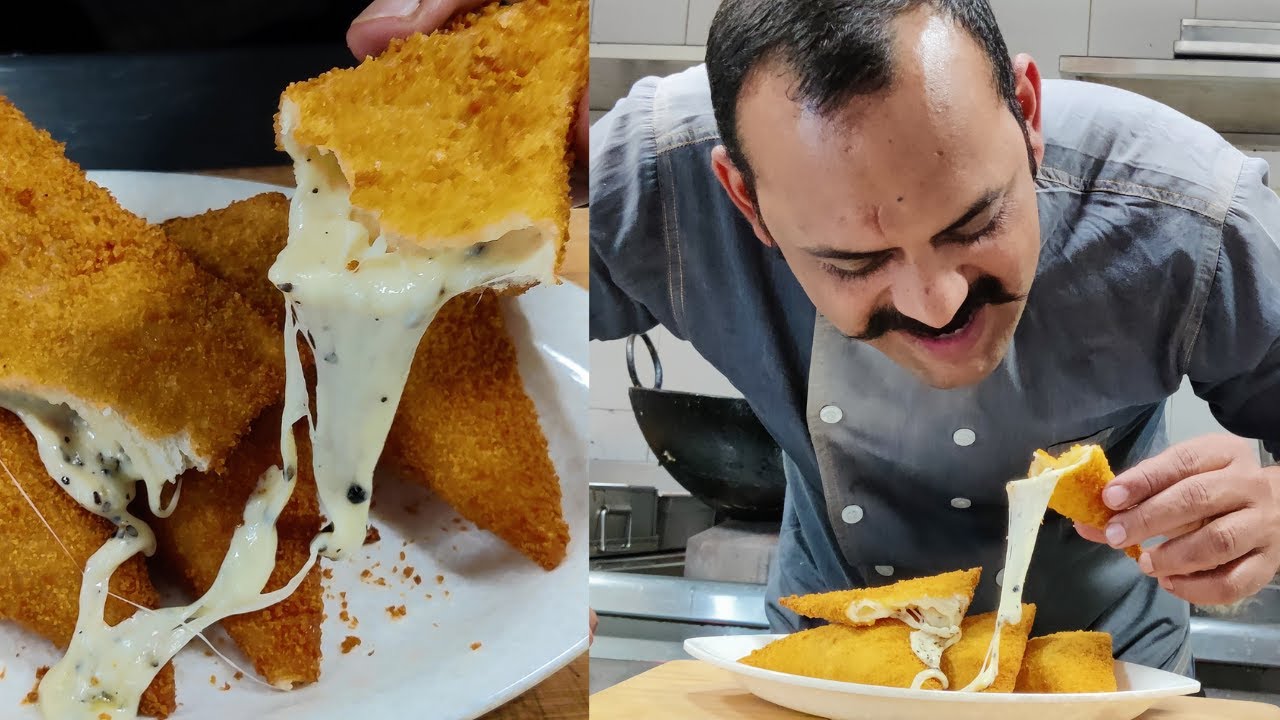 Crispy Cheese Triangles | क्रिस्पी चीज़ ट्राएंगल | Crispy Cheese Potato Bread | Cheese Potato Bread