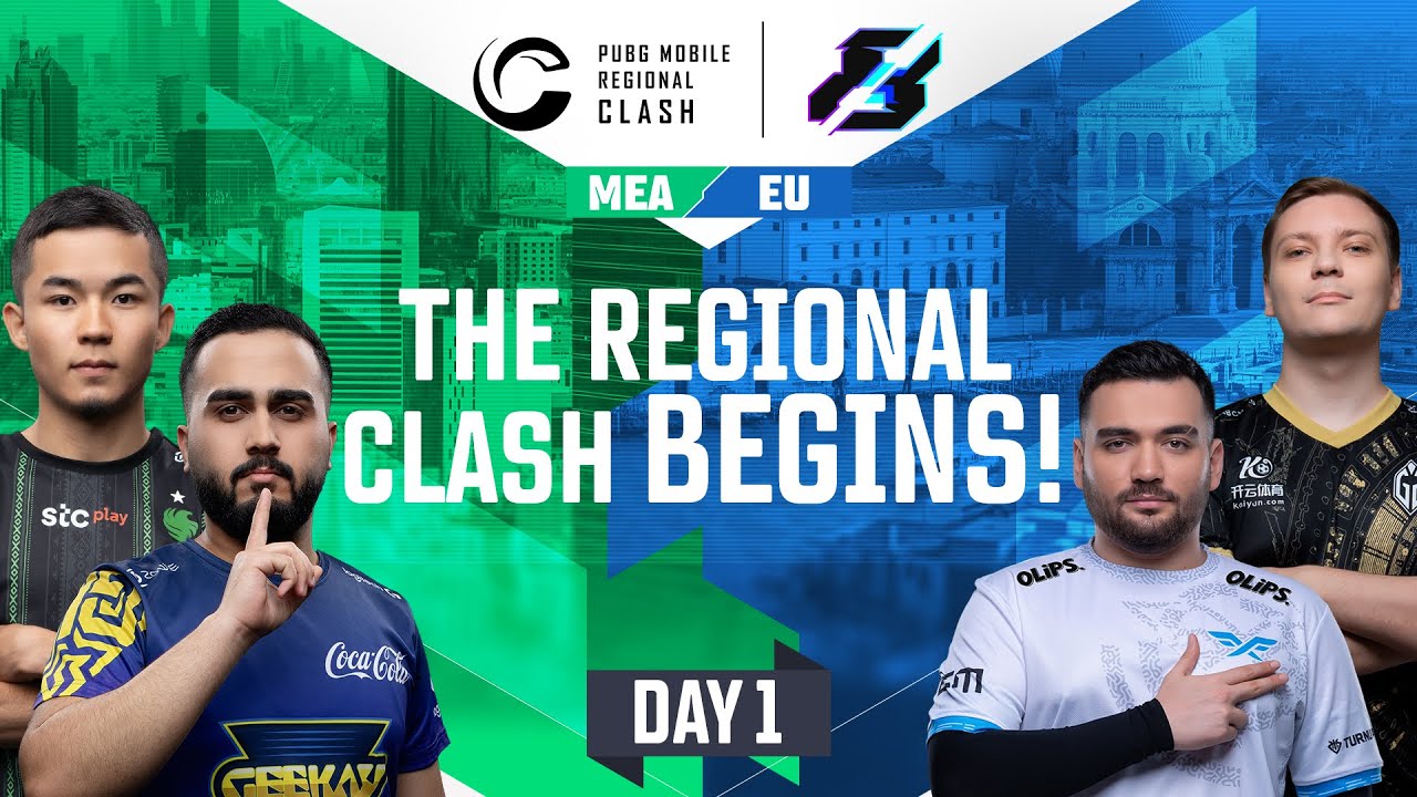 [EN] 2023 PMRC MEA vs. EU Day 1 | Gamers8 | PUBG MOBILE Regional Clash
