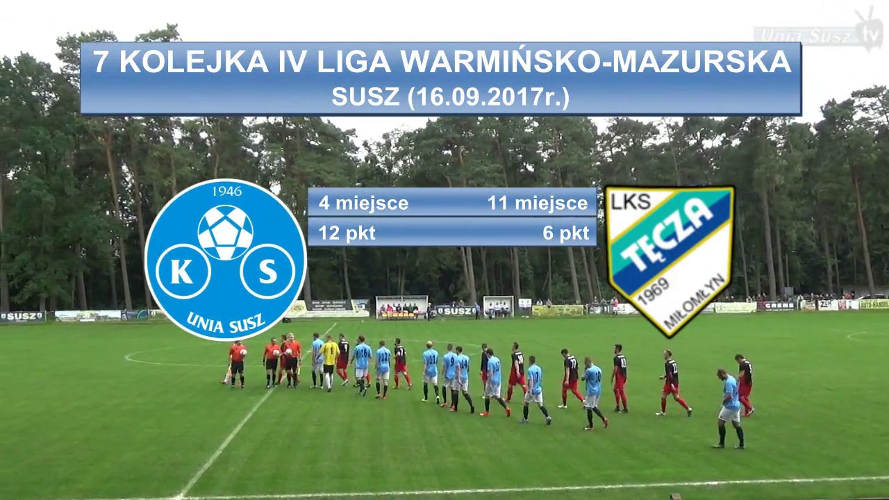 7 kolejka (16.09.2017r.) Amex-Bączek Unia Susz-Tęcza Miłomłyn