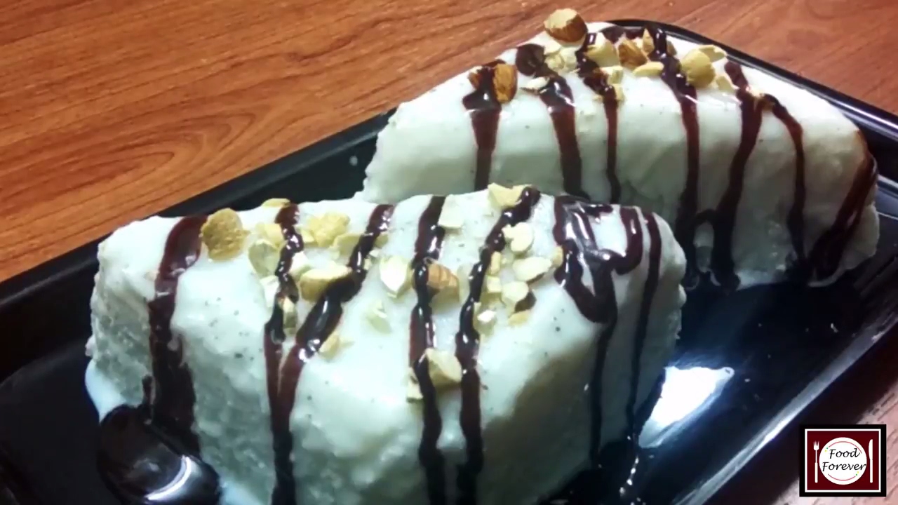 Bread Ice Cream Recipe | ब्रेड आइसक्रीम | How To make Bread Ice cream | Food Forever