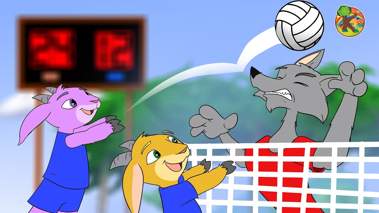 O Lobo E Os Sete Cabritinhos - Voleibol | KONDOSAN em Português | Contos de Fadas Infantis