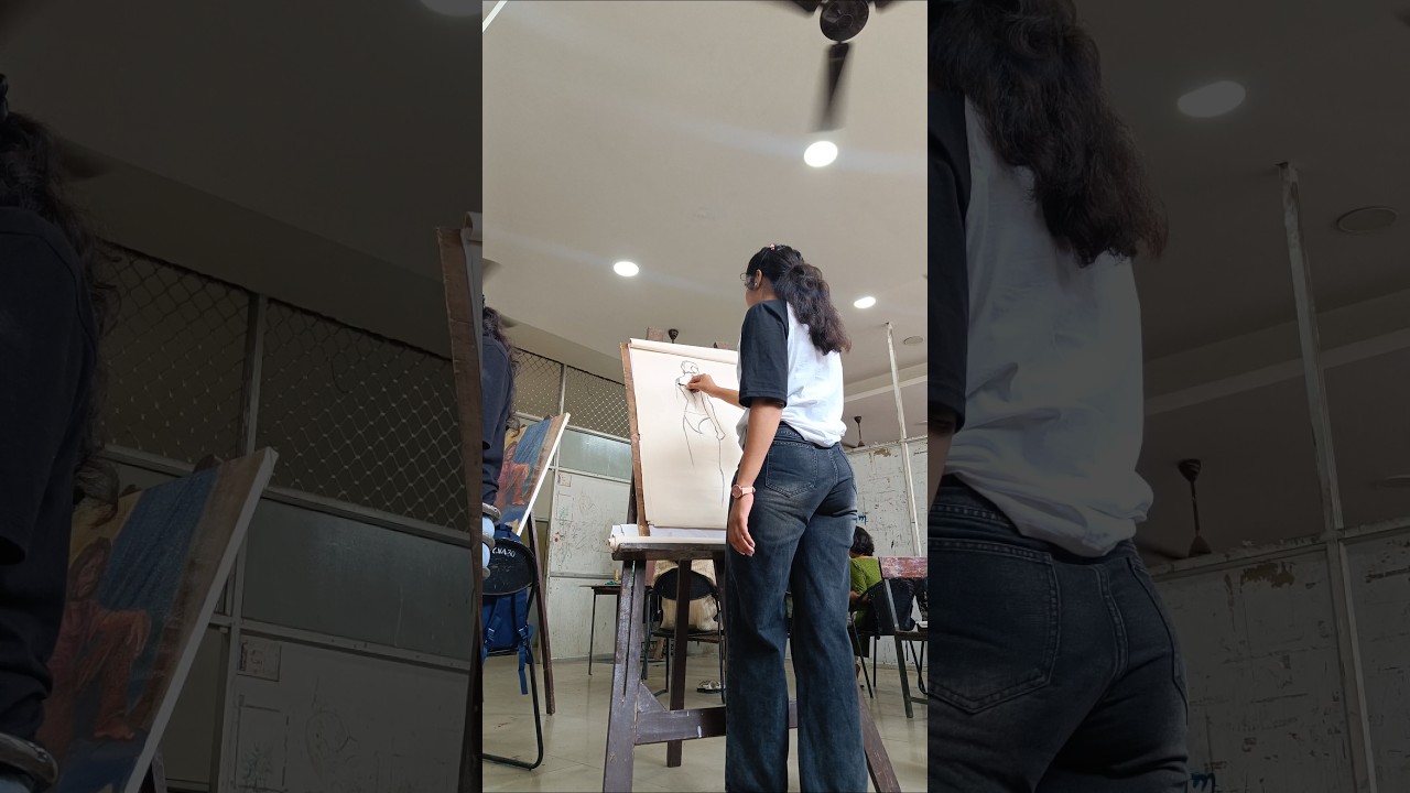 Art college minivlog// college minivlog // human figures #fineart  #bfa #artwork
