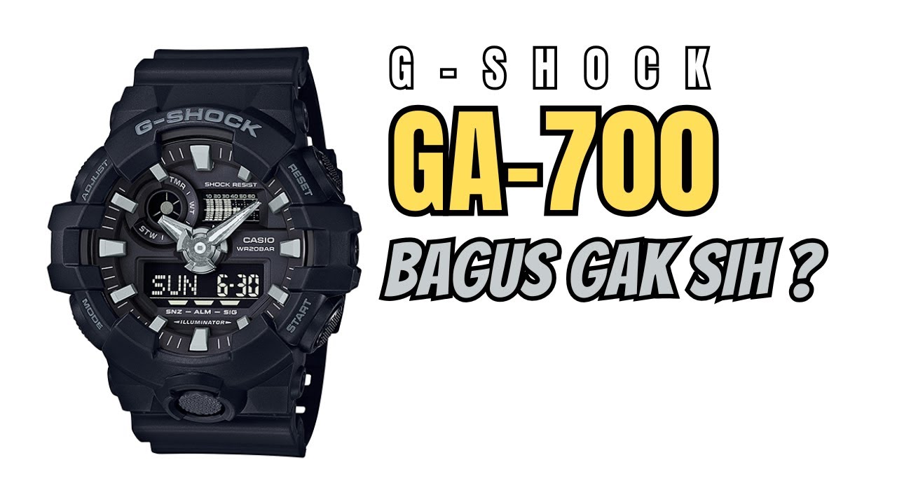 Review G-Shock GA-700 / GA-700-1B Negative Display, Bagus Gak Sih ? (Ulasan B. Indonesia)